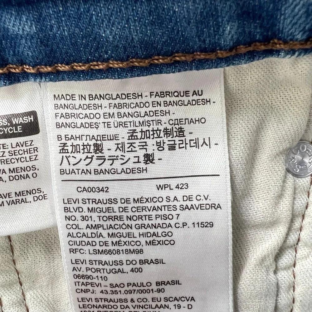 Levi's‎ 511 Slim Fit Jeans Mens 32x32 Blue Medium Wash Stretch Denim 04511-1025